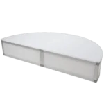 ProX Lumo Stage 2x2x8 inch acrylic platform riser dimensional specifications and measurements diagram