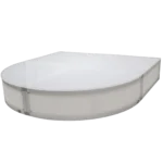 ProX Lumo Stage acrylic platform riser with LED lighting in professional dance floor performance setting
