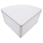 ProX Lumo Stage 2x2x16 inch acrylic platform riser with rounded cube design and side panel detail