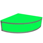 ProX Lumo Stage acrylic platform riser with rounded cube design and LED lighting detail