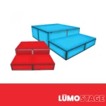 ProX LUMO Stage acrylic replacement side panels 16 inch set showing transparent panel construction detail