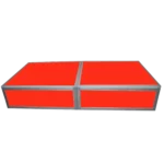 ProX Lumo Stage 2x2x8 acrylic platform cube with dimensional measurements and specifications