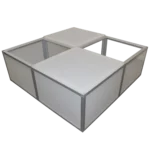 ProX Lumo Stage 2x2x24 inch acrylic platform cube light box section dimensional specifications diagram