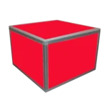 ProX Lumo Stage acrylic platform cube with integrated LED lighting and translucent panels close-up detail