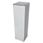 ProX white lycra cover scrim sleeve designed for 12 inch quad box truss segments, front view
