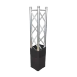 ProX black lycra cover scrim sleeve designed for 12 inch F34 truss segments, front view