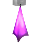 ProX white lycra cover scrim with two-sided design for speaker tripod and lighting stands