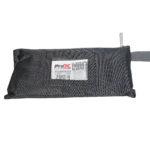 ProX black lycra cover scrim sleeve fitted on quad box truss segment in professional stage setup