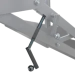 ProX M12 rotating handle installed on XSQ stage steps showing angle adjustment and locking mechanism in use