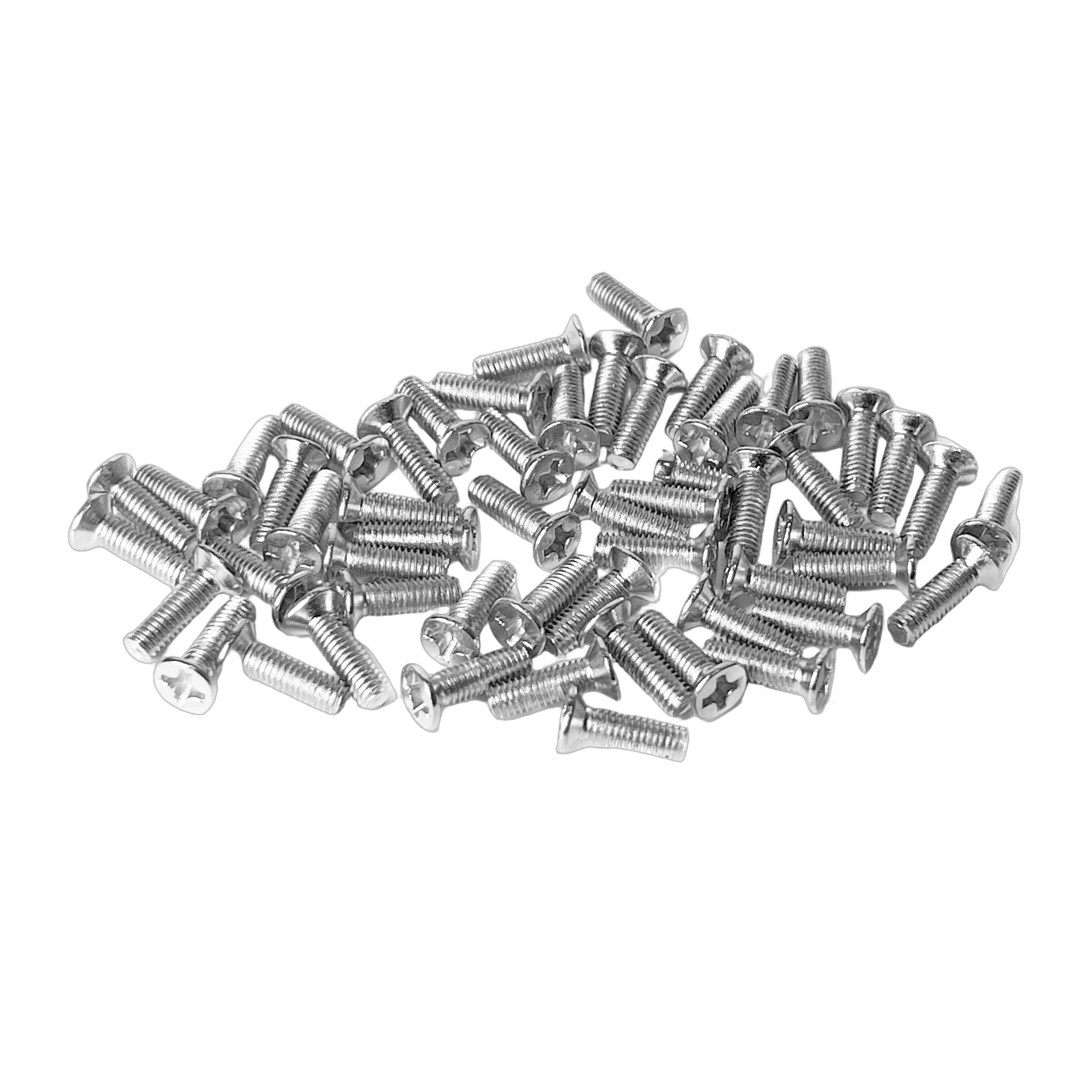 ProX 50 Pack M2.5 Screws Nuts D Series Rack Connectors ProX 50 pack of M2.5 Phillips screws and nuts for D series panel rack connectors hardware