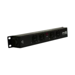 ProX MAYA 4 outlet power strip with True1 connectors and NEMA 5-20R outlets, side profile view