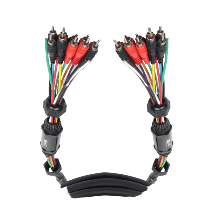 ProX Medusa Breakout Cable 75 feet coiled professional audio connector cable