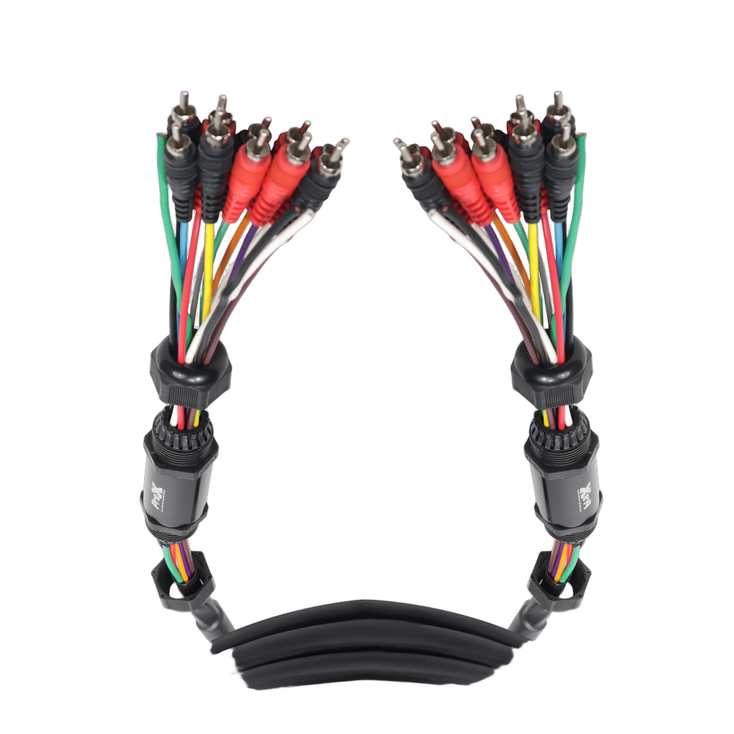 ProX Medusa Breakout Cable 75 ft Professional Audio ProX Medusa Breakout Cable 75 feet coiled professional audio connector cable