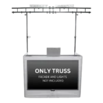 ProX Mesa Facade Truss Lighting Stand with integrated lighting grid front profile