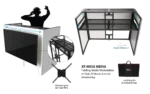 ProX MESA MEDIA MK2 DJ facade table workstation dimensional diagram with measurements and specifications