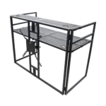 ProX MESA MEDIA MK2 DJ facade table workstation dimensional diagram with measurements and specifications