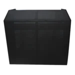 ProX Mesa MK2 DJ facade table station in professional event setup with white and black scrims
