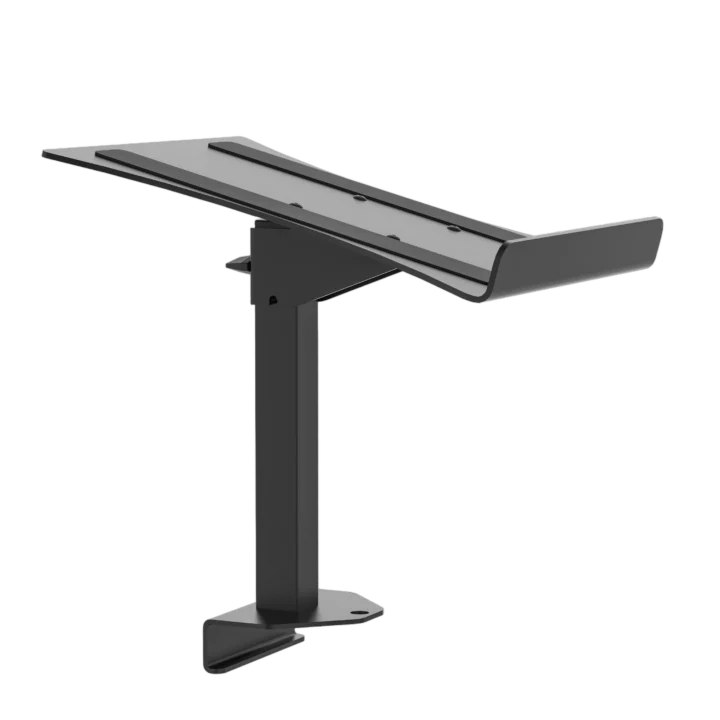 ProX BLACK middle shelf mounting stand for B3 DJ table workstation front view