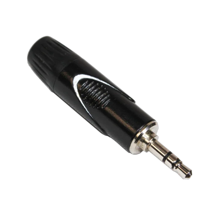 ProX 3.5mm male mini-TRS connector tip with gold-plated contacts and black housing