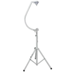 ProX white 16-20 inch C shaped mirror ball with free standing hook and 1 RPM motor detail view
