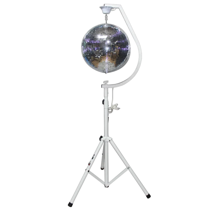 ProX mirror ball stand package with two stands and two mirror balls included
