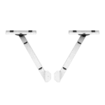 ProX white audio monitor DJ lighting side mounting stand shelf for B3 DJ table workstation