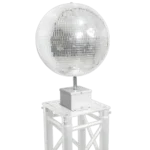 ProX MOTOS upright mirror ball oscillating motor with white finish and mounting hardware detail