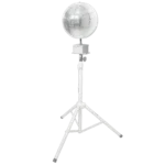 ProX MOTOS white upright mirror ball motor with oscillating 1RPM mechanism side profile