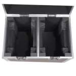 ProX dual moving head lighting case with casters, accommodates two beam fixtures, protective hard case design