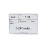 ProX medium-sized multipurpose labels 12 pack for flight cases and equipment storage