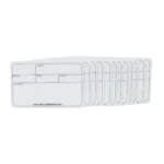 ProX medium multipurpose labels 12 pack showing label detail and adhesive backing for flight cases