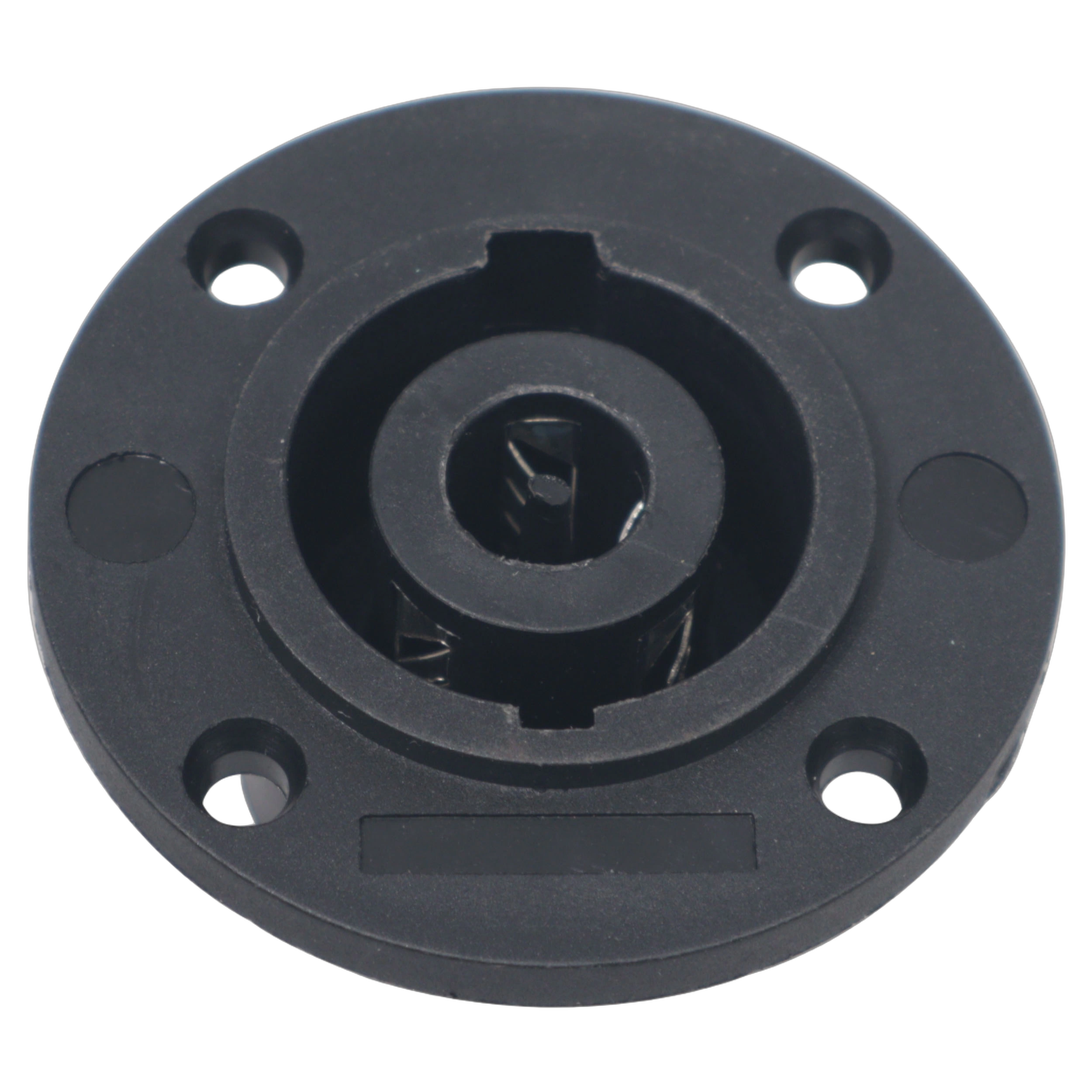 ProX NL8 SpeakON Female Panel-Mount Connector ProX NL8 SpeakON female round panel-mount connector with gold-plated contacts