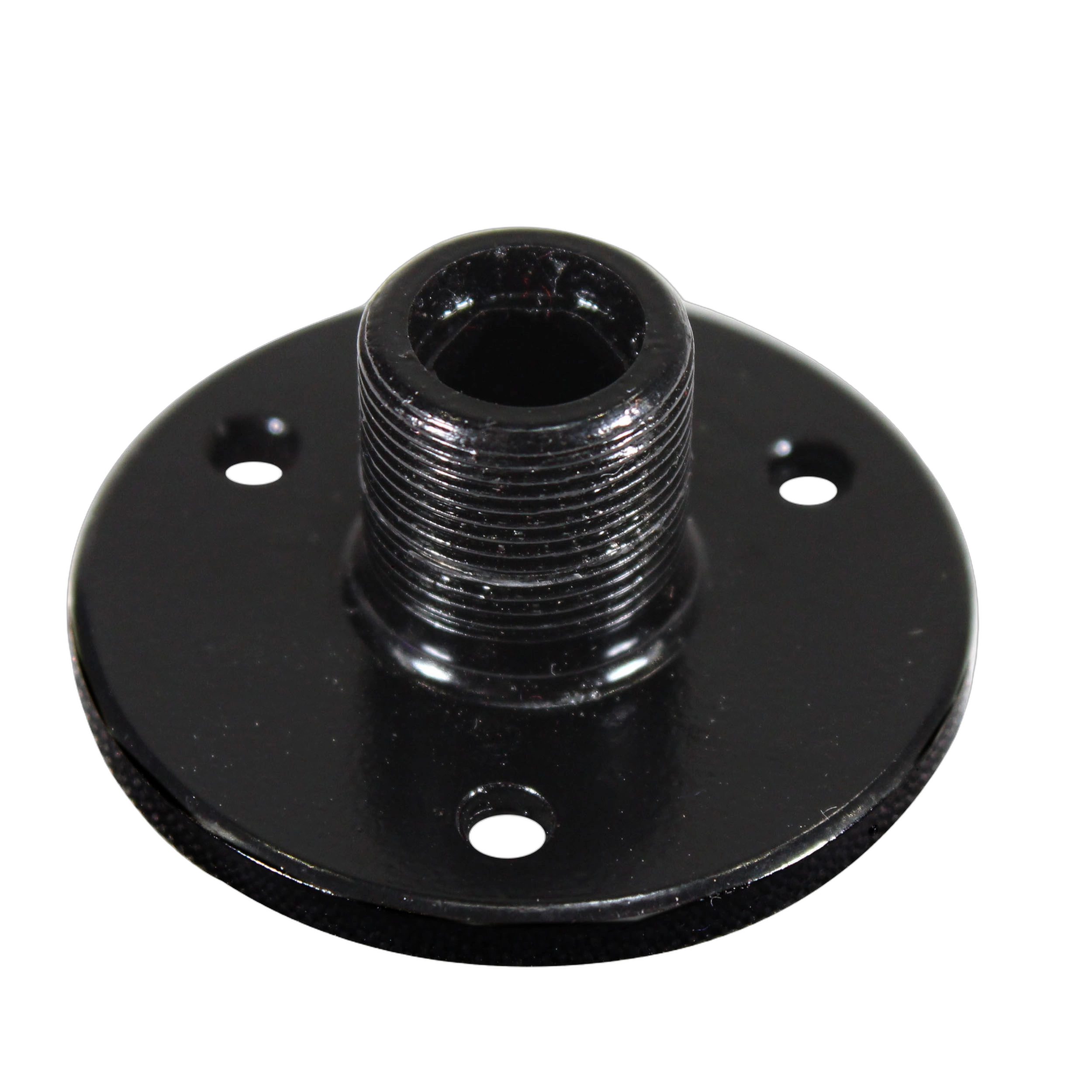 ProX Podium Gooseneck Microphone Flange Mount Front View ProX podium gooseneck microphone with flange mount and 5/8-27 thread connector