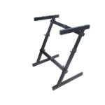 ProX portable Z-style keyboard stand with sturdy metal frame supporting full-size electric piano