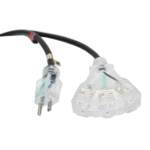 ProX 1 foot power extension cord with 14AWG SJTW cable and connectors