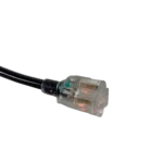 ProX 25 foot power extension cord NEMA 5-15P to 5-15R connector detail view