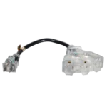 ProX 1 foot power extension cord 14AWG SJTW showing connector and cable construction detail