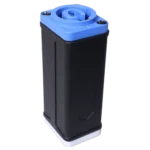 ProX PowerCON cable coupler showing power-in to power-out connector detail and locking mechanism