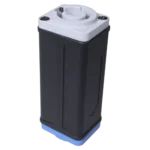 ProX PowerCON cable coupler with power-in to power-out connectors highlighted