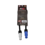 ProX PowerCON Link cable 12AWG connector showing blue to gray connection detail