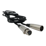 ProX 10 ft premium microphone cable XLR connectors connected to professional audio equipment