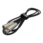 ProX Premium XLR microphone cable showing male to female XLR connectors and cable construction