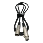 ProX Premium XLR microphone cable connector detail showing male and female XLR connectors