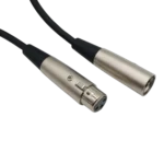 ProX 50 ft premium microphone cable XLR-M to XLR-F connector close-up detail