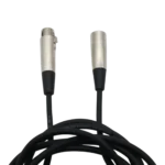 ProX Premium 10 ft XLR microphone cable with male and female XLR connectors close-up detail
