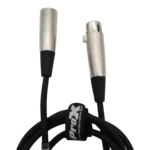 ProX 5 ft premium microphone cable with XLR connectors in professional studio recording setup