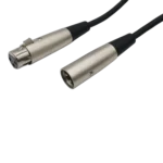 ProX premium 50-foot XLR microphone cable with male and female connectors in studio setting