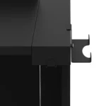 ProX Pro microphone holder for Humpter B3 workstation in black, front view showing mounting bracket