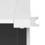 ProX Pro microphone holder for Humpter B3 workstation in white, front view showing mounting bracket