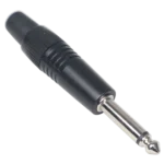 ProX 1/4 inch TS mono male solder connector with gold-plated contacts and solder terminals